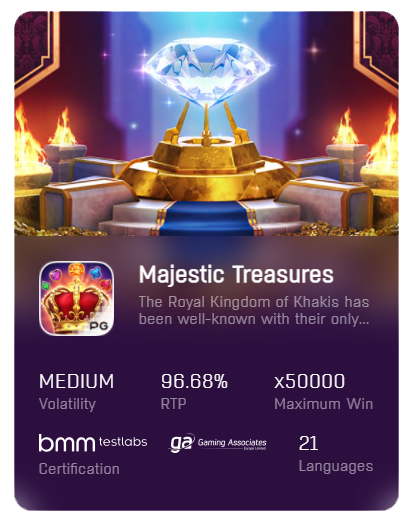 Majestic-Treasures-pgslot-เครดิตฟรี