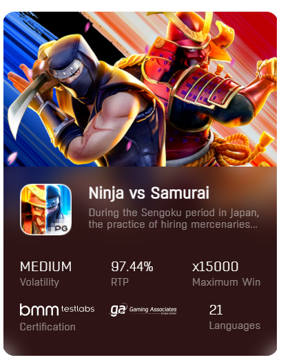 PG-Slot-ฟรีเครดิต-Ninja-vs-Samurai