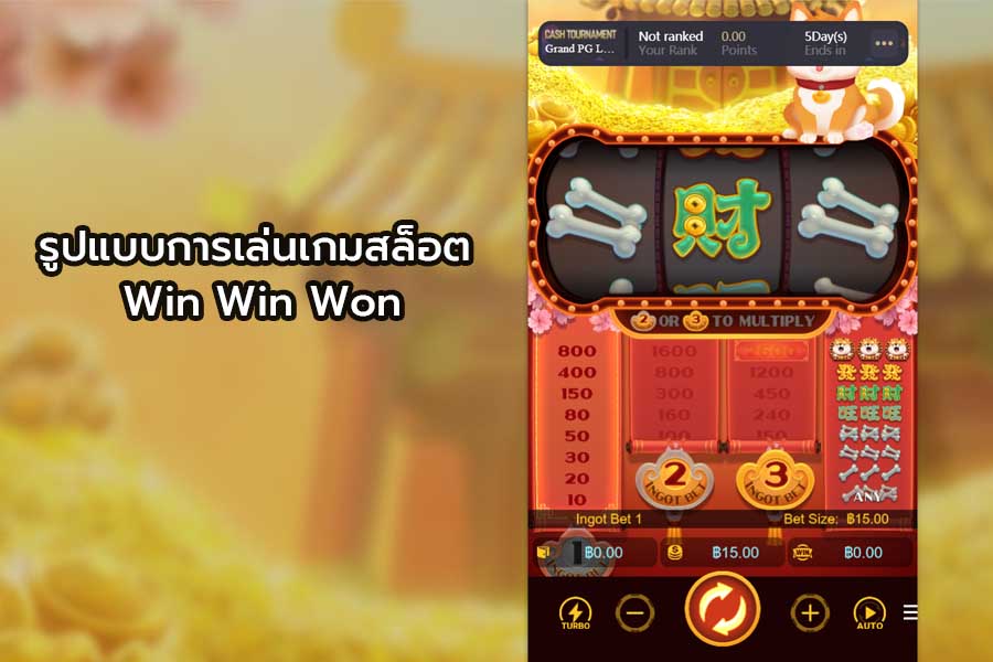 รูปแบบการเล่นเกมสล็อต Win Win Won